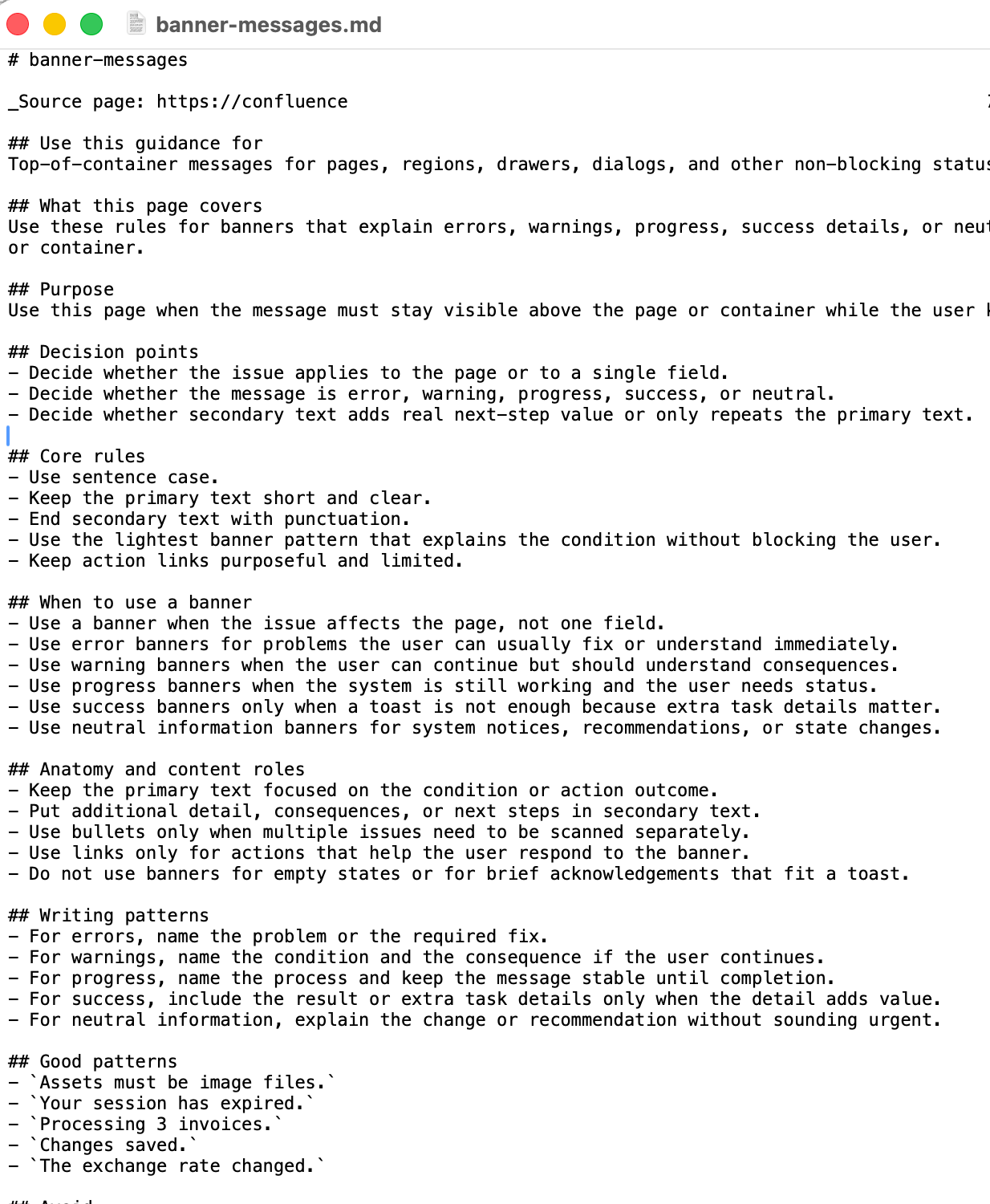 Agentic App Guidelines