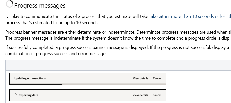 Messages component work